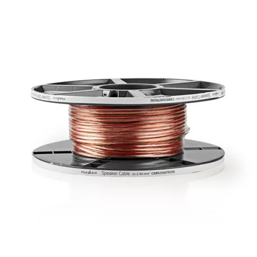 Nedis CABR2500TR250 réz hangszóró kábel 2 x 2.50 mm, 25m