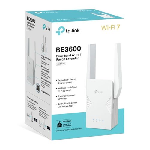 TP-LINK Wireless Range Extender Dual Band BE3600 Wifi 7, RE225BE