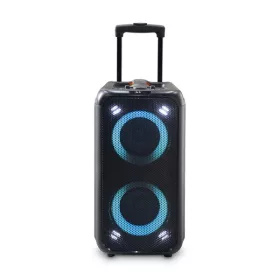   Nedis SPPT2480BK bluetooth hangszóró, hangfal, 2x 5.25" mélynyomó, 2 x 2" magassugárzó, 240W, 5 óra lejátszási idő, akku