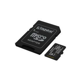   KINGSTON Memóriakártya MicroSDXC 512GB Canvas Select Plus Gen3 150R A1 + Adaprer