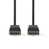 Nedis CCGL37010BK20 Displayport kábel 4K@60Hz, aranyozott csatlakozók, 2m