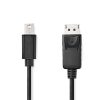 Nedis CCGL37400BK20 mini Displayport1.2 kábel, Display port dugó, 21.6 Gbps, 2m