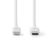 Nedis CCGL39650WT10 USB 2.0 | Apple Lightning 8-Pin kábel MFI engedélyes Apple chipkészlettel