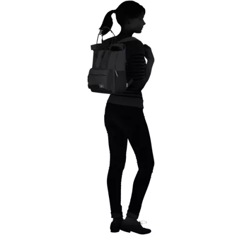 AMERICAN TOURISTER 147671-1041 URBAN GROOVE UG25 TOTE BP 15.6" BLACK, Notebook hátizsák, Fekete