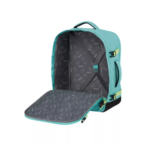 TAKE2CABIN 149175-A647 alkalmi hátizsák M 15.6" türkiz/lime