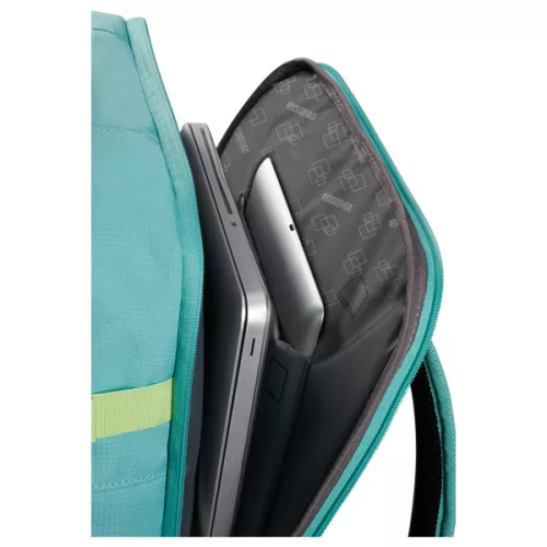 TAKE2CABIN 149175-A647 alkalmi hátizsák M 15.6" türkiz/lime