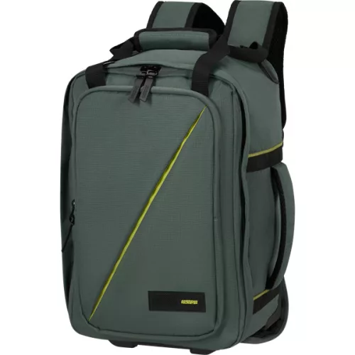 AMERICAN TOURISTER TAKE2CABIN 154985-1257 hátizsák kerekekkel S 14.1" sötét erdőzöld