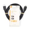 Nedis CCGL61500BK20 USB3.2 - micro-B (micro B) kábel, 5 Gbps, 2m, (USB3.1, USB3.0, USB2.0)