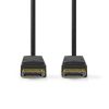 Nedis CCGB37014BK10 DisplayPort 1.4 kábel, displayport dugó - display port dugó, 8K@60Hz, 1m