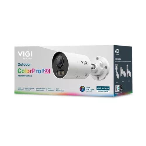 TP-LINK IP Kamera kültéri színes éjjellátó 4 Megapixel, 4mm Objektív ColorPro 2.0, INSIGHT S345S(4MM)