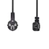 Nedis CEGL10020BK30 táp kábel IEC-320-C13, 3 x 1.00 mm, pipa csatlakozó, hossz 3m