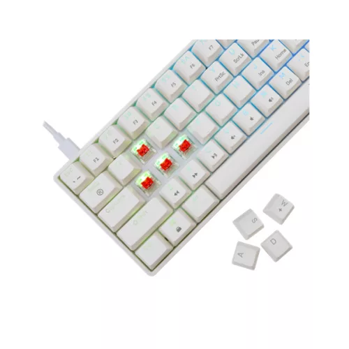 WHITE SHARK SHINOBI-2/W-R-HU mech. bill. 62 piros gomb,fehér,magyar