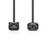 Nedis CEGL10500BK50 táp kábel IEC-320-C14 - IEC-320-C13, 3 x 1mm, hossz 5m