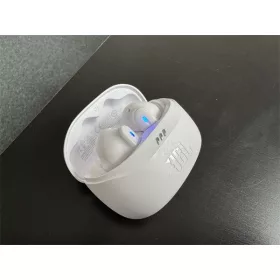   JBL Tune Beam 2 TWS Bluetooth fülfallgató mikrofonnal, USB-C, 100dB, In-Ear, 16 ohm, tölthető 2 óra, 65 mAh, fehér