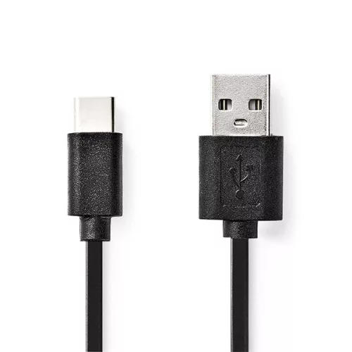 Nedis CCGL60600BK30 USB A - USB C (USB-C) kábel, USB2.0, 15W, hossz 3m