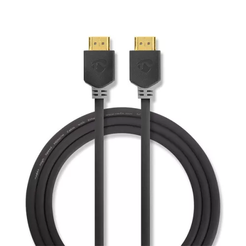 Nedis CVBW34000AT200 HDMI kábel, HDMI dugó - dugó, 4K@30Hz, ARC, 10.2 Gbps, aranyozott csatlakozók, hossz 20m