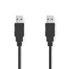 Nedis CCGL60000BK20 USB A apa - USB-A apa kábel, USB2.0, hossz: 2m