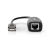 Nedis CCGB60EXTBK500 aktív USB hosszabító UTP kábelen kábelen, max. 50m-ig