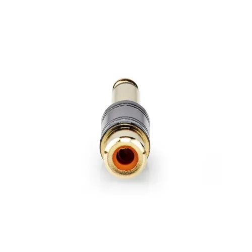 Nedis CABW23935BKG 6,35 mm jack apa - RCA anya, fém, aranyozott