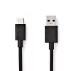 Nedis CCGW61600BK10 USB 3.2 Gen 1, USB-A dugó - USB-C (USB C) dugó kábel, 60W, 1m