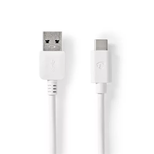 Nedis CCGW61600WT10 USB 3.2 Gen 1, USB-A dugó - USB-C (USB C) dugó kábel, 60W, 1m