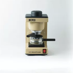   Szarvasi SZV-612/3 Mini presszókávéfőző, drapp,  800W,  2 / 6 személyes kivitel, üveg kiöntő edény, zárócsavar
