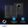 Nedis GSPR10021BK aktív gamer hangszóró 2.1, USB tápellátás, 3,5 mm jack, 30 W, Hangerőszabályozó