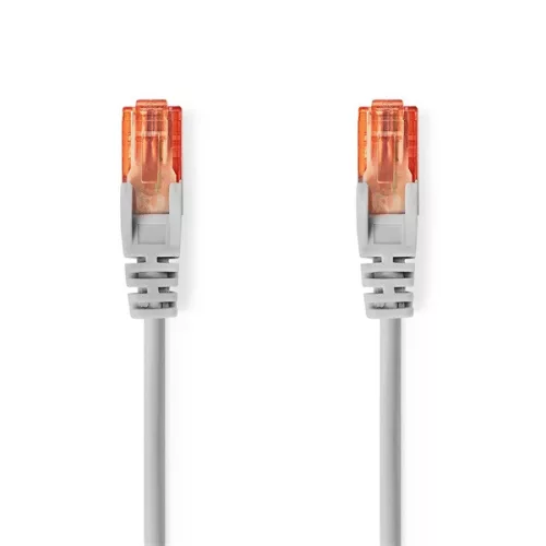 Nedis CCGL85230GY025 UTP Cat6 patch kábel, RJ45 aranyozott érintkezők, hossz 0,25m