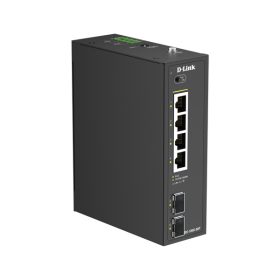   D-LINK Switch Ipari 4x1000Mbps(4xPOE) + 2x1000Mbps SFP, Rackes, DIS-100G-06P
