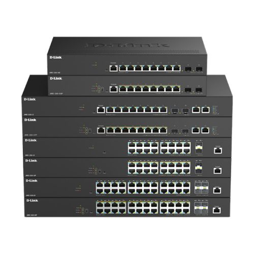 D-LINK Switch 16x2.5Gbps + 2x10G SFP+ Multi-Gigabit Fémházas Asztali, DMS-1250-18/E