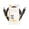 Nedis CCGL60100BK10 USB2.0, USB A - B kábel, 480Mbs, 10W, hossz 1m