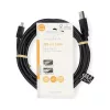 Nedis CCGL60300BK30 USB mini-B 5p (mini USB)kábel, USB 2.0  USB-A dugó  USB mini 5p dugó, 480 Mbps. 3m