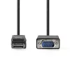 Nedis CCGL37301BK20 VGA -  Displayport kábel 1080p, 2m