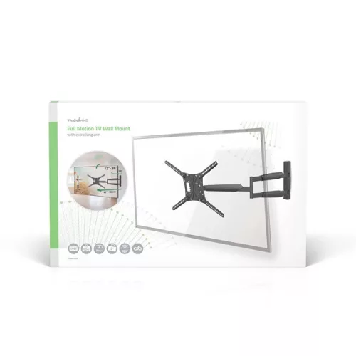 Nedis TVWM1790BK 13"-86"  LCD TV / monitor fali tartókonzol, maximum 60 kg, forgatható dönthető, 3 forgáspont