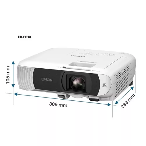 EPSON Projektor - EB-FH18 (3LCD, 1920x1080 (Full HD), 16:9,  4100 AL, 16 000:1, 2xHDMI/USB/WiFi/Apple AirPlay 2)