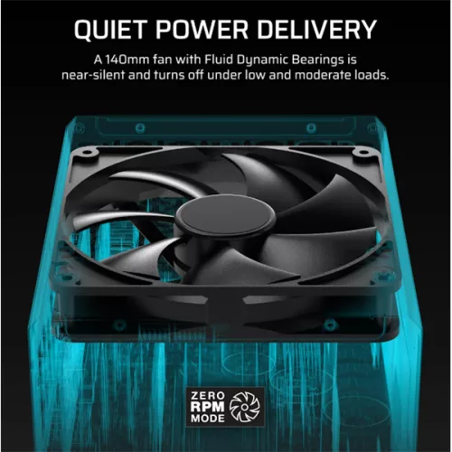 CORSAIR Tápegység Moduláris, iCUE LINK HXi SHIFT Series, HX1000i SHIFT, 1000 Watt, Cybenetics Platinum