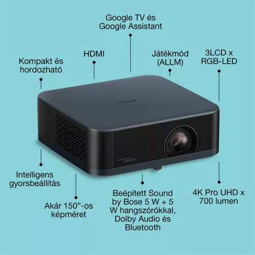 EPSON Projektor - Lifestudio Pop – EF-62N (3LCD, 1920x1080, 16:9, 700 AL, 5 000 000:1, HDMI/USB/WiFi)