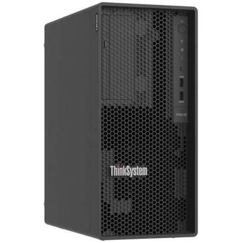 LENOVO torony szerver - ST50 V3 (3.5"), 4C E-2434 3.4Ghz, 2x32GB, 2x 960GB RI SSD, SW RAID, XCC2: Std, 500W.