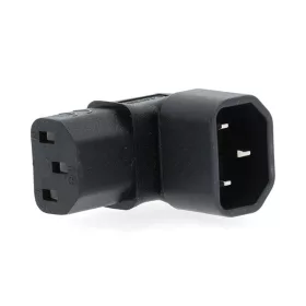   Nedis CEGB1190BK táp dugó 90°-os, IEC-320-C14 - IEC-320-C13, pipa