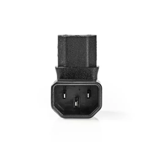 Nedis CEGB1190BK táp dugó 90°-os, IEC-320-C14 - IEC-320-C13, pipa