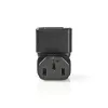 Nedis CEGB1190BK táp dugó 90°-os, IEC-320-C14 - IEC-320-C13, pipa