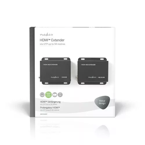 Nedis VREP3460AT HDMI extender (hosszabító) Cat6 kábelen, 4K@30Hz, 10.2 Gbps , 50m