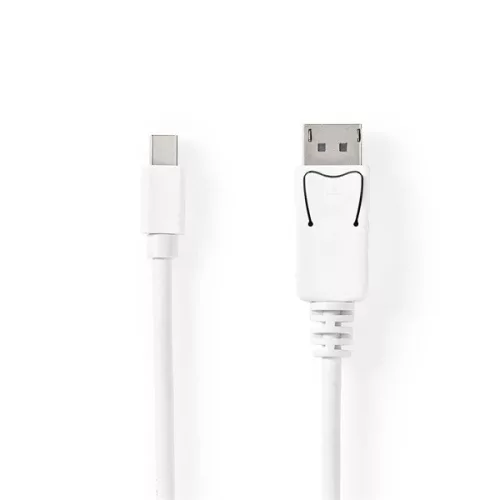 Nedis CCGB37404WT20 DisplayPort 1.4 kábel, displayport dugó - mini display port dugó, 8K@60Hz, 2m