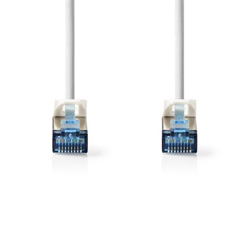 Nedis CCGL85330WT50 S/FTP Cat6 patch kábel, RJ45, 10/100/1000  és 10 000 Mbps thernet sebességet támogat, LSZH, 5m