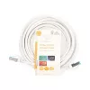 Nedis CCGL85330WT50 S/FTP Cat6 patch kábel, RJ45, 10/100/1000  és 10 000 Mbps thernet sebességet támogat, LSZH, 5m