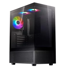   ADATA XPG Ház Midi ATX Invader X Mini, 5x120mm RGB ventilátor, Tápegység nélkül, üvegfalú, fekete
