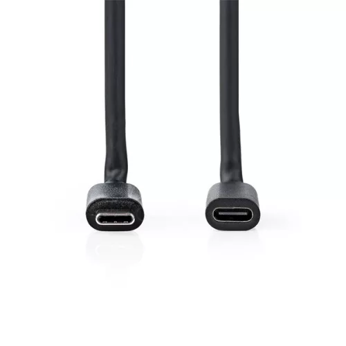 Nedis CCGL64010BK10 USB 3.2 Gen 1, USB C (USB-C) hosszabítókábel, 60W, 4K@60Hz, 5 Gbps, hossz 1m