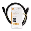 Nedis CCGL64010BK10 USB 3.2 Gen 1, USB C (USB-C) hosszabítókábel, 60W, 4K@60Hz, 5 Gbps, hossz 1m