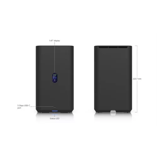 UBiQUiTi UNAS 2 fiókos NAS, fekete