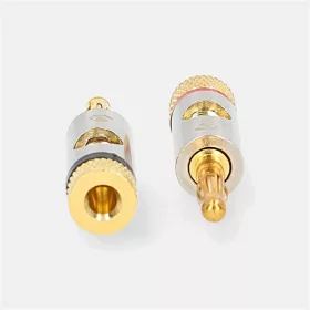   Nedis Profigold CATB26900GD aranyozott fém banándugó, 2db/csomag